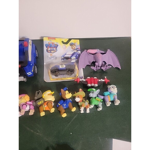 Paw Patrol Mixed Lot Figures Cars Poseable Characters dinosaur etc... - Picture 7 of 16
